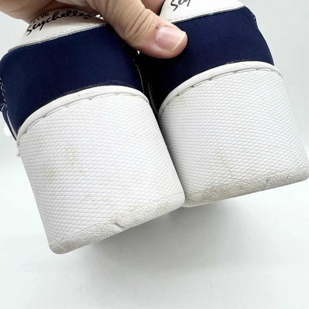 Vintage Deadstock Y2K‎ Seychelles RAGE Chunky Platform Sneaker Navy Size 7.5